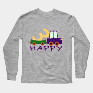 Happy three is just coming Long Sleeve T-Shirt